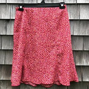 Pink floral skater skirt